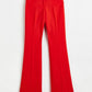 Love Struck Red Flared Trousers