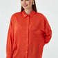 Rosaline Gold Buttoned Satin Shirt