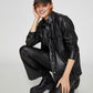 Roseman Black Leather Shirt