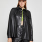 Roseman Black Leather Shirt