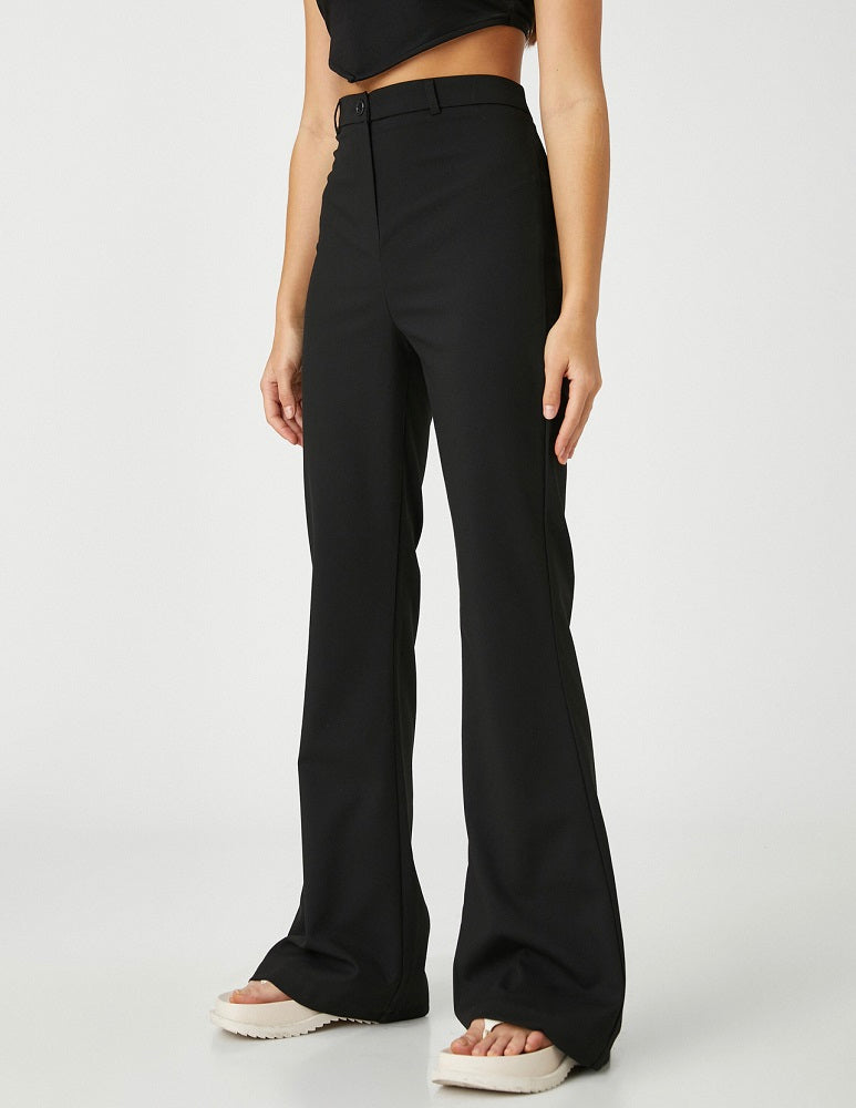 Sia Black Flared Tailored Trouser