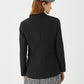 Siofra Black Buttoned Blazer