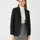 Siofra Black Buttoned Blazer