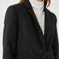 Siofra Black Buttoned Blazer