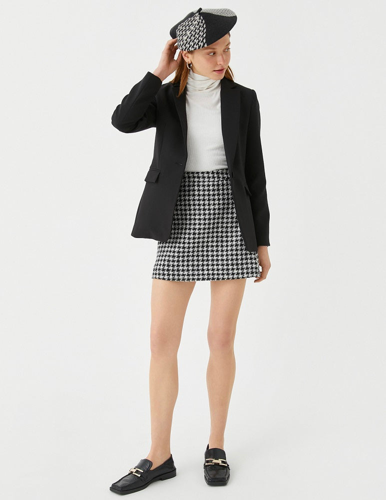 Siofra Black Buttoned Blazer