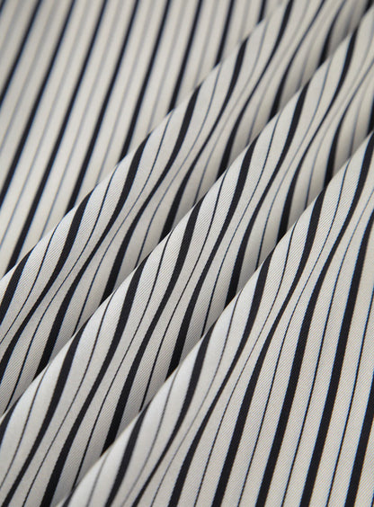 White Pinstriped Buttoned Shirt