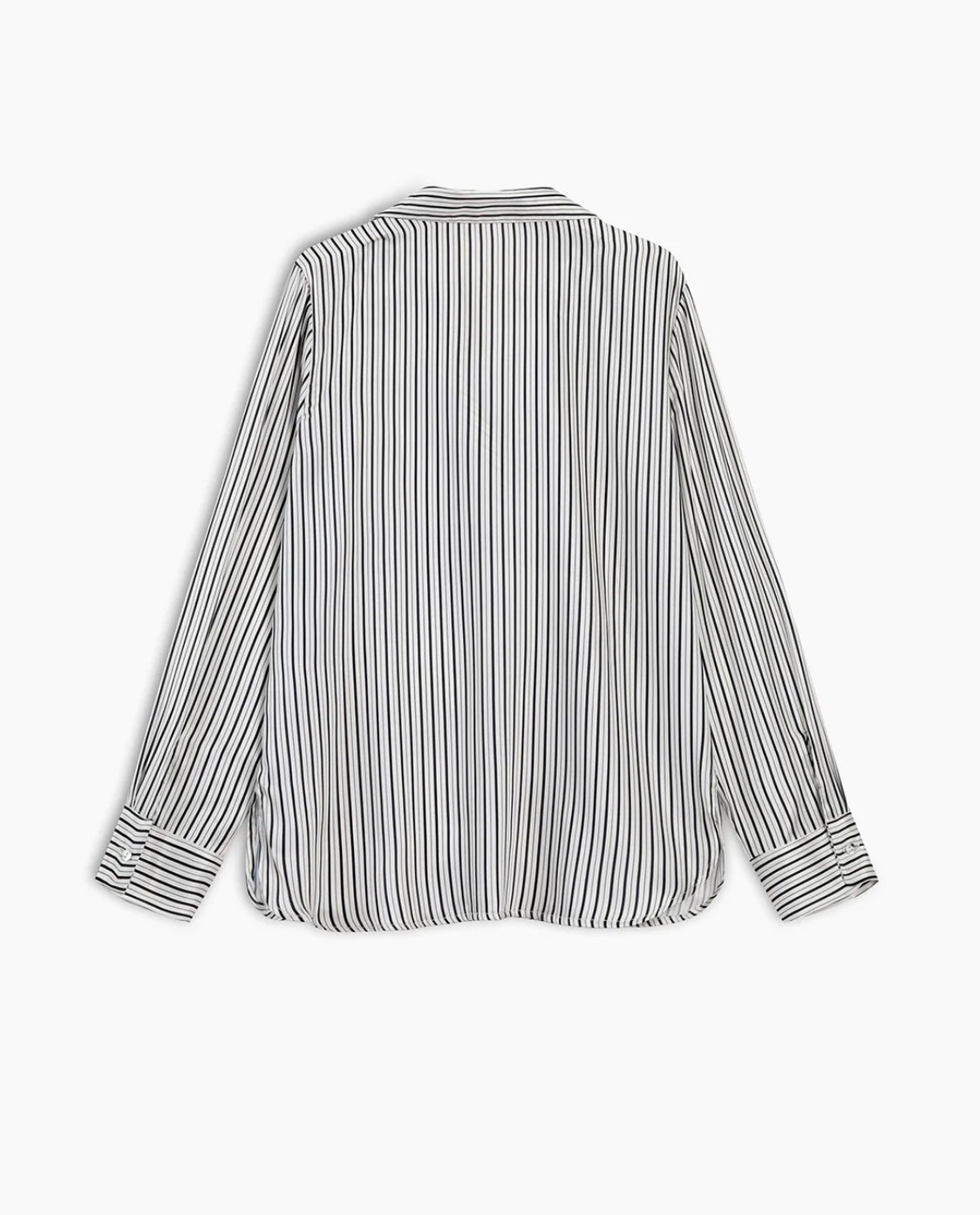 White Pinstriped Buttoned Shirt