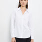 White Rich Cotton Fitted Shirt