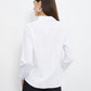 White Rich Cotton Fitted Shirt