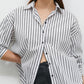 White Striped Cotton Shirt