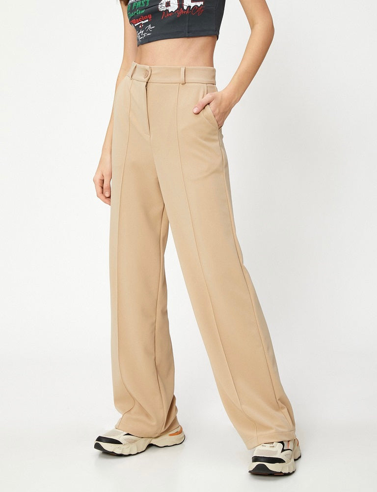 Wild Apricot Wide Leg Trouser