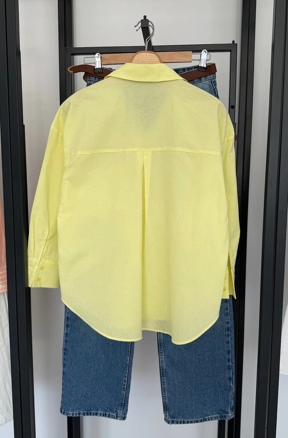 Yellow Shirt & Denim Co-ord Set
