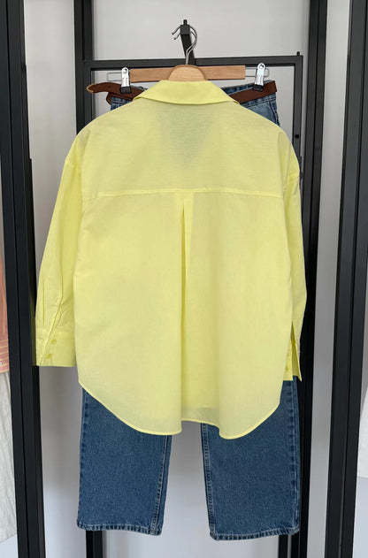 Yellow Shirt & Denim Co-ord Set