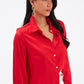 Zenith Red Silk Shirt