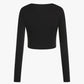 black-full-sleeves-drawstring-crop-top