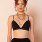 black-satin-single-strap-v-neck-padded-bralette-kochila-couture