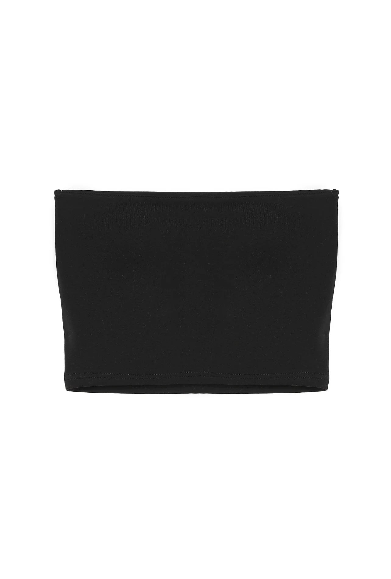 Black Slim Fit Tube Top