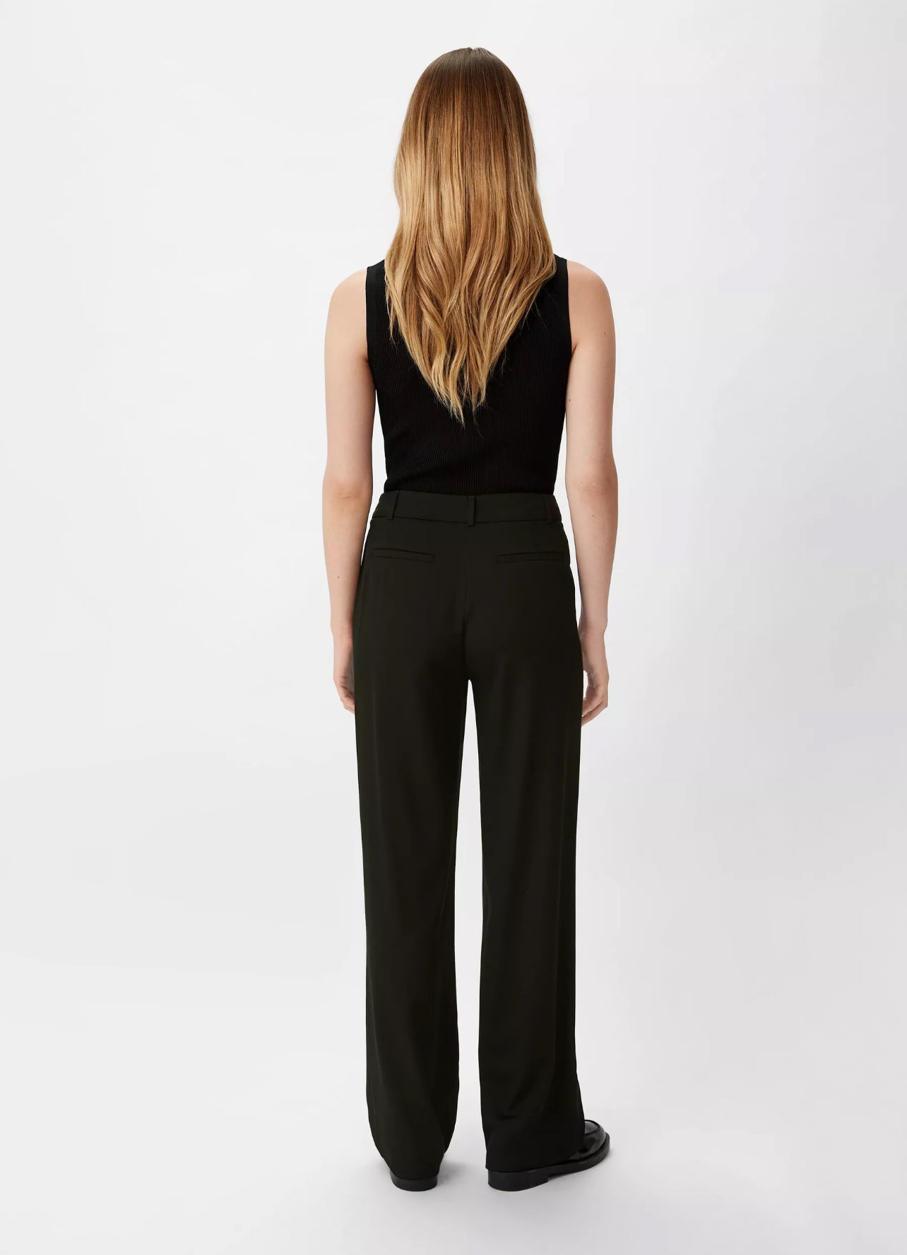 black-straight-fit-twill-trouser