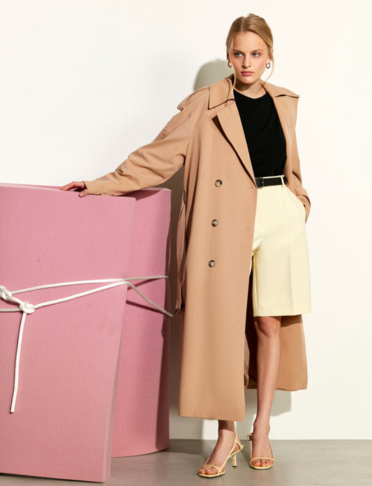 Caramel Signature Trench Coat