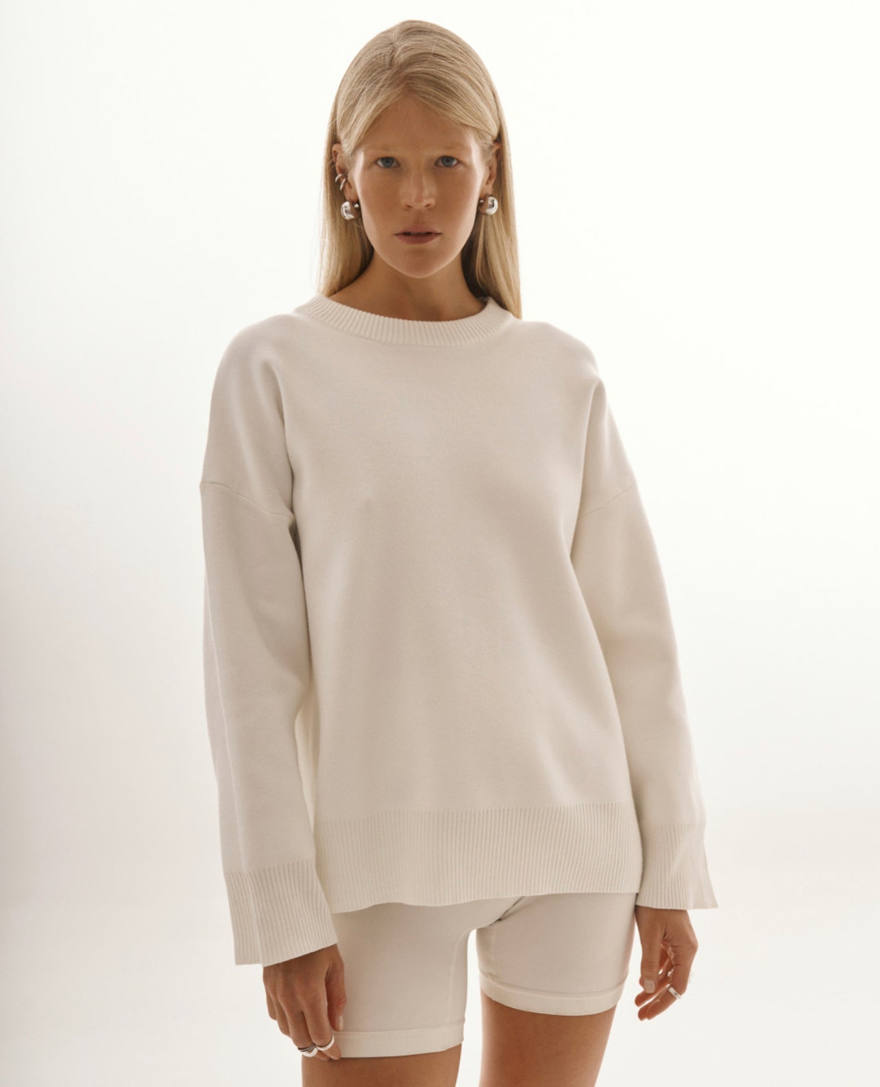 Coras White Knitted Sweater