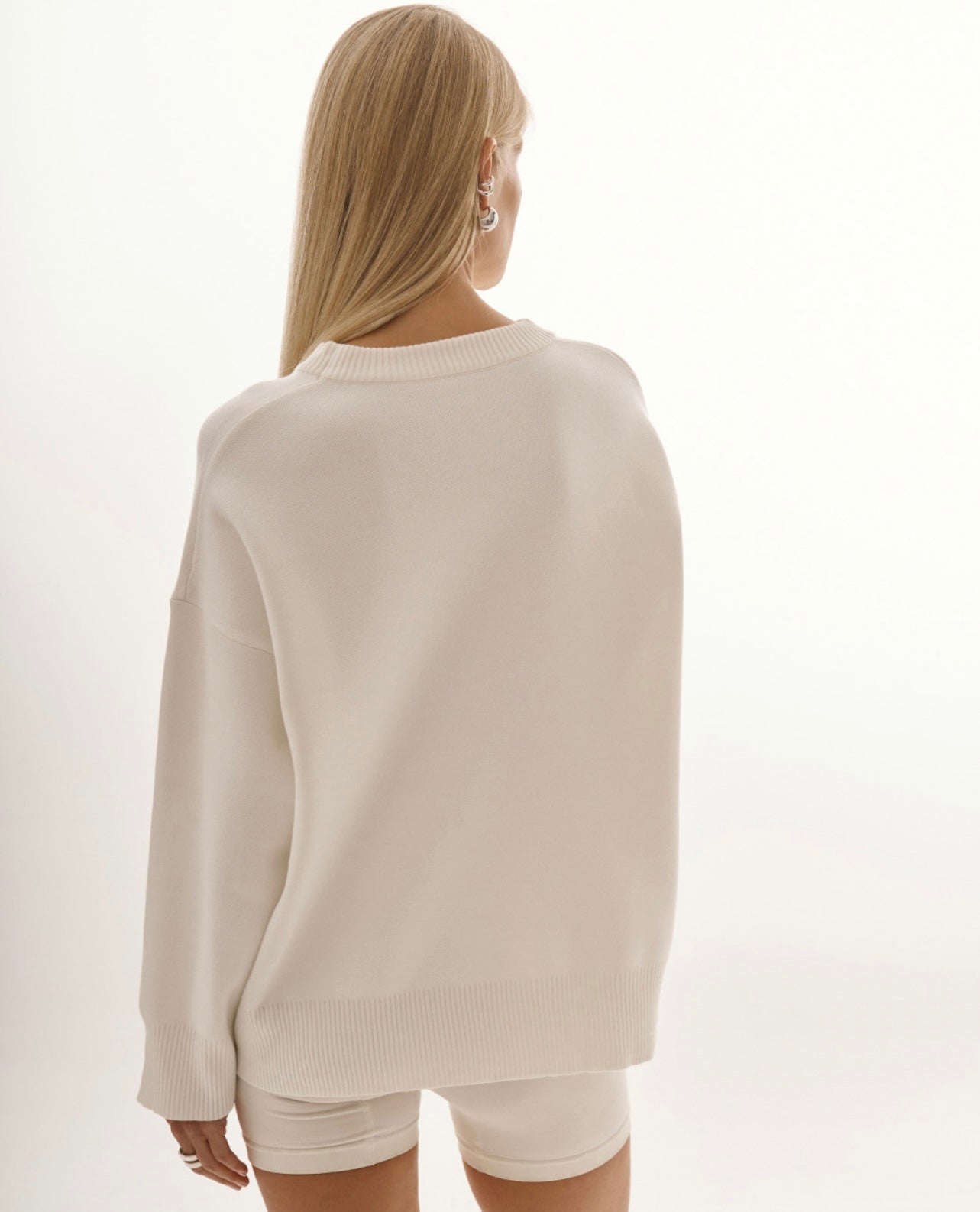 Coras White Knitted Sweater