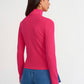 dark-pink-turtleneck-top-cotton-full-sleeves-top-slim-fit-polo-neck-top-casual-wear -top