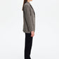 Elyssa Buttoned Charcoal Grey Blazer