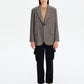 Elyssa Buttoned Charcoal Grey Blazer