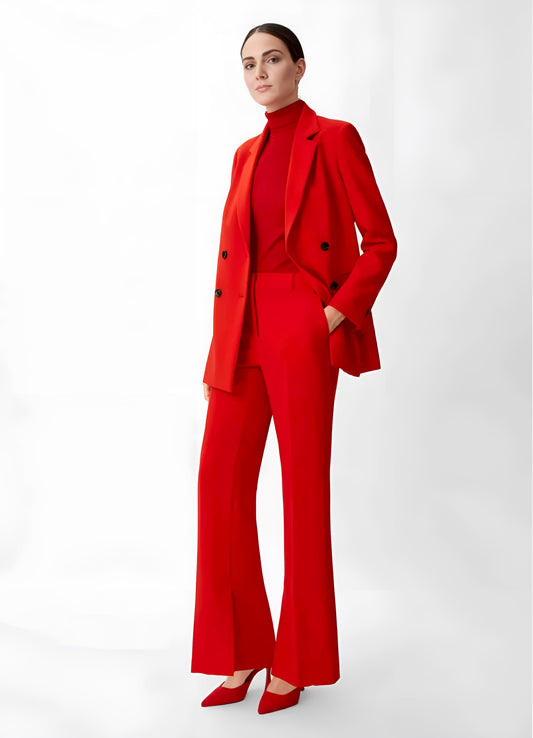 hot-red-slit-hem-flared-trouser