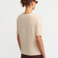 light-beige-cotton-t-shirt, classic-round-neck-tee, regular-fit-casual-t-shirt, slightly-stretchable cotton-tee, everyday-wear-T-Shirt