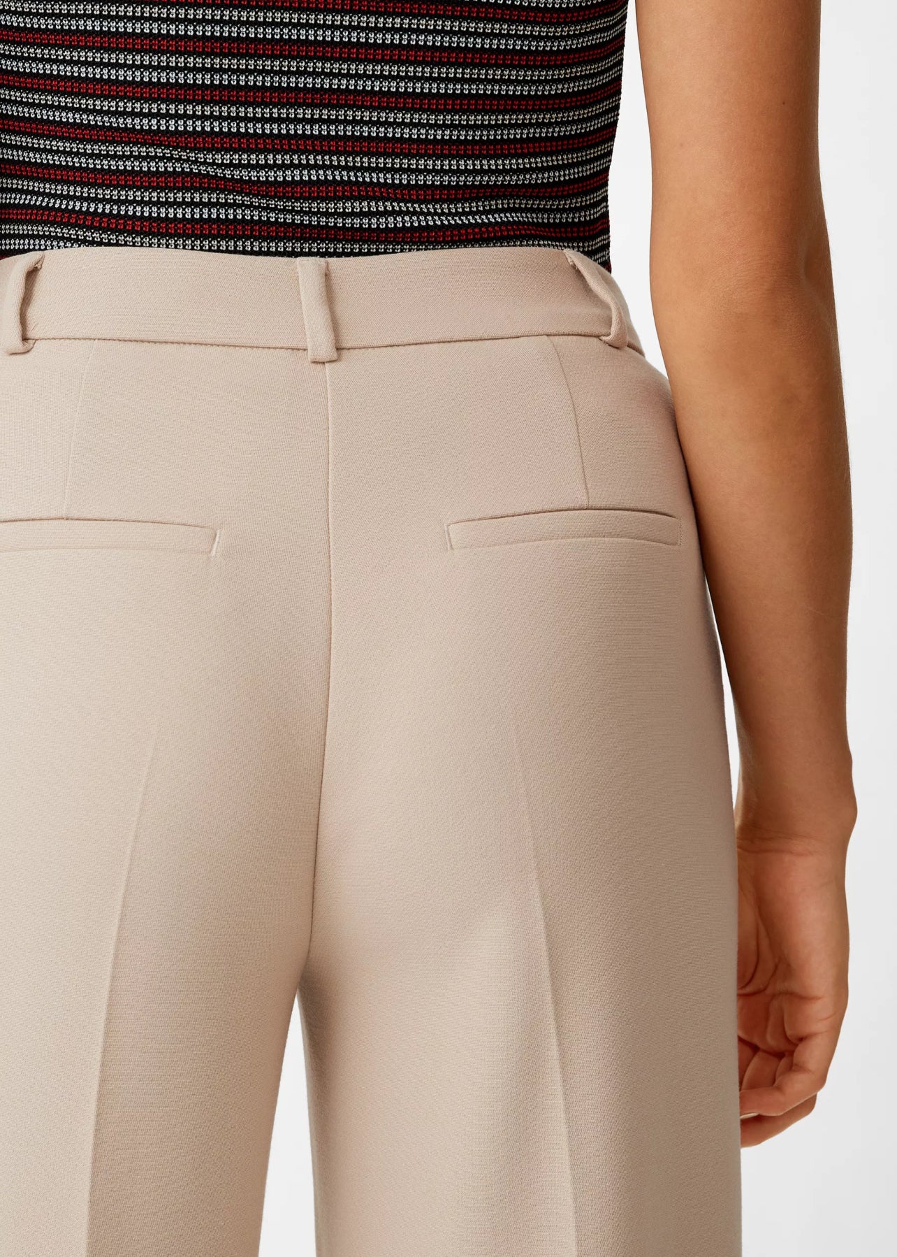 light-beige-straight-fit-twill-trouser