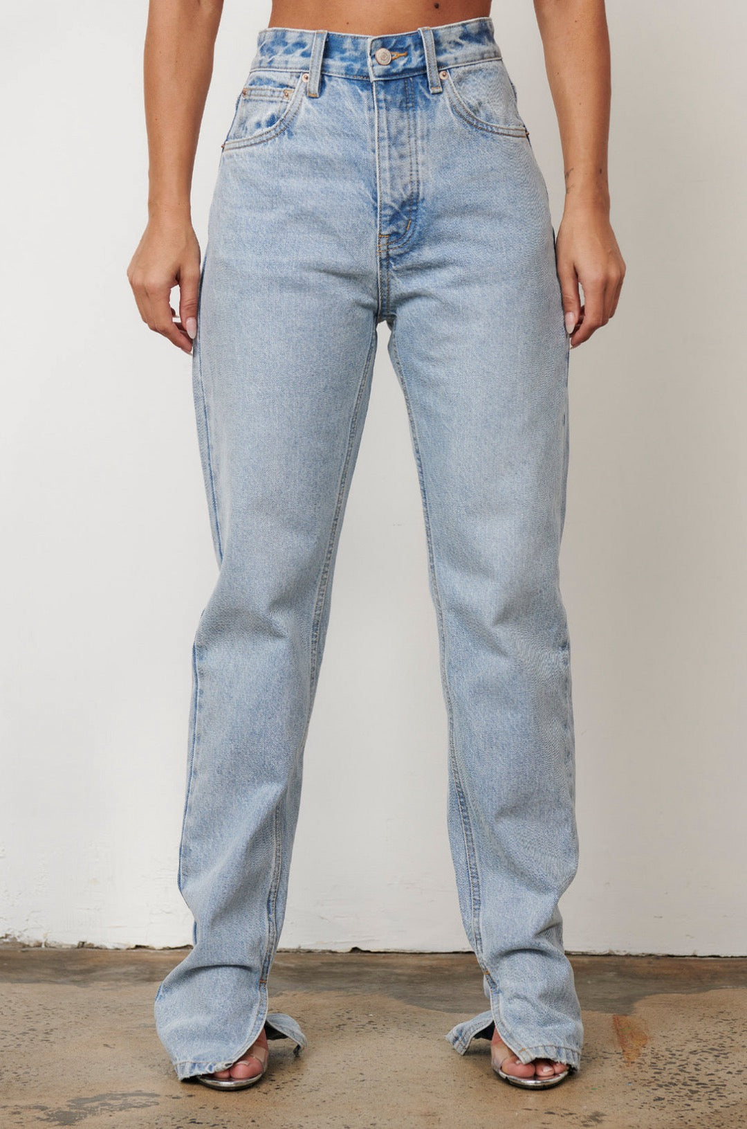 light-blue-split-hem-straight-leg-jeans