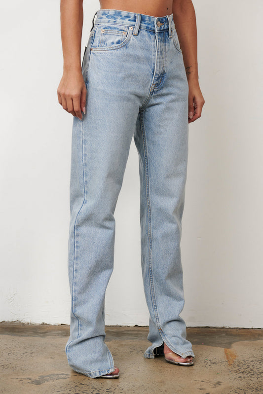 light-blue-split-hem-straight-leg-jeans