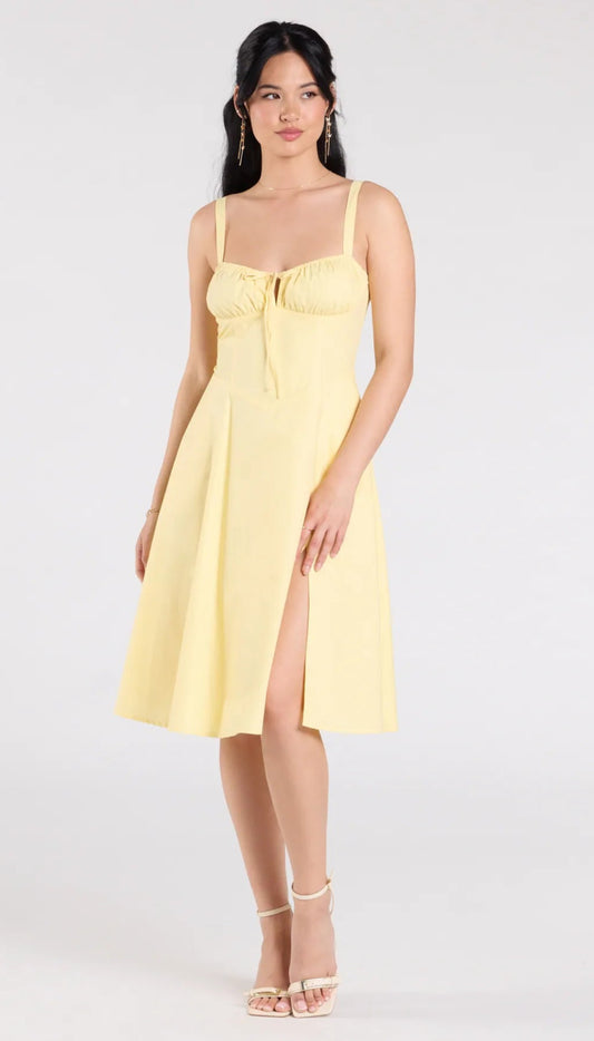 light-yellow-corset-lace-up-midi-dress-01-kochila-couture