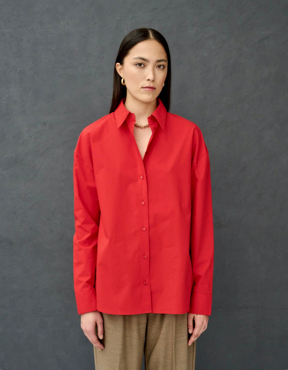 red-oversized-full-sleeves-shirt-kochila-couture-img-2