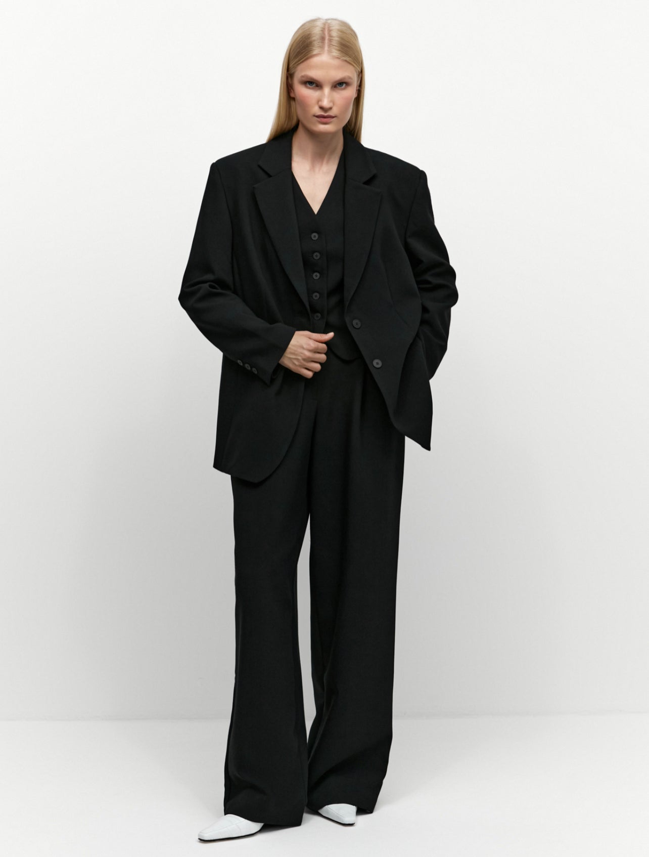 Rowan Black Tailored Korean Trouser