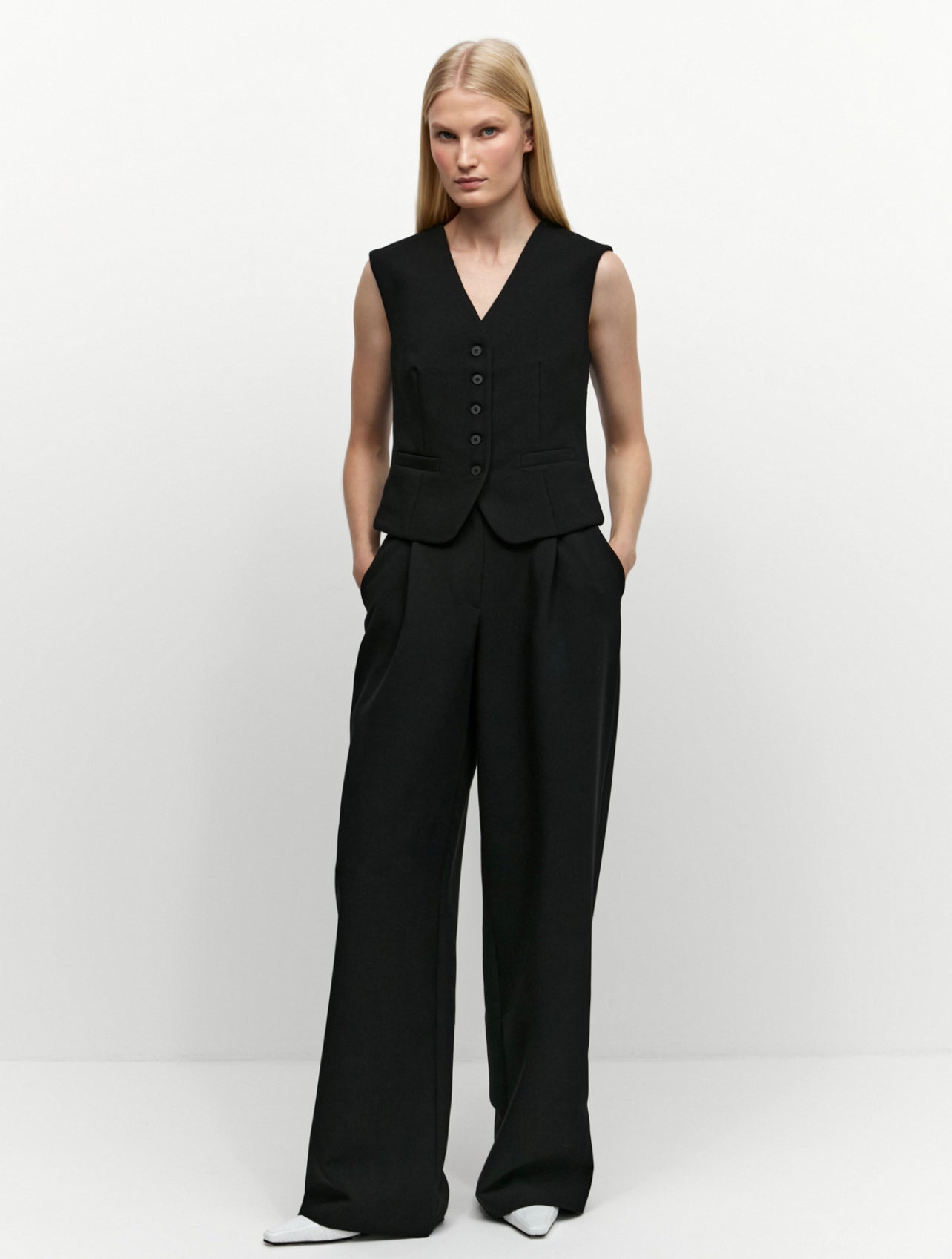 Rowan Black Tailored Korean Trouser