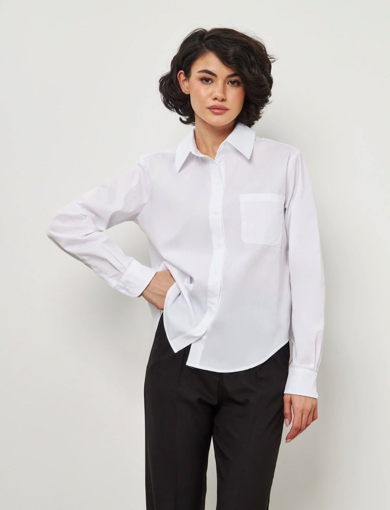 white-slim-long-sleeve-women-shirt