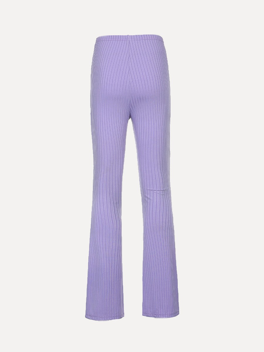 Lavender Ribbed Trouser