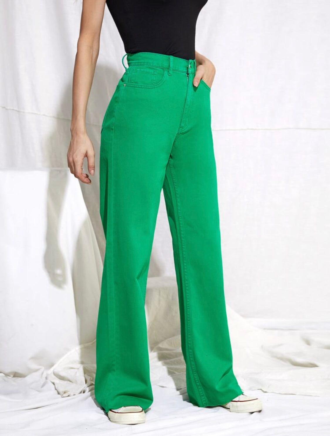 Leaf Green Jeans