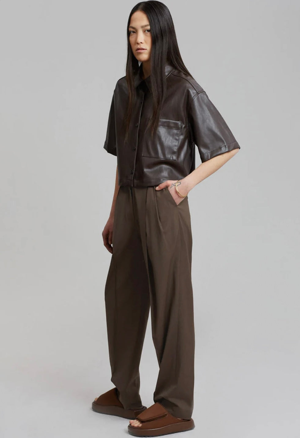 Brown Tailored Trouser