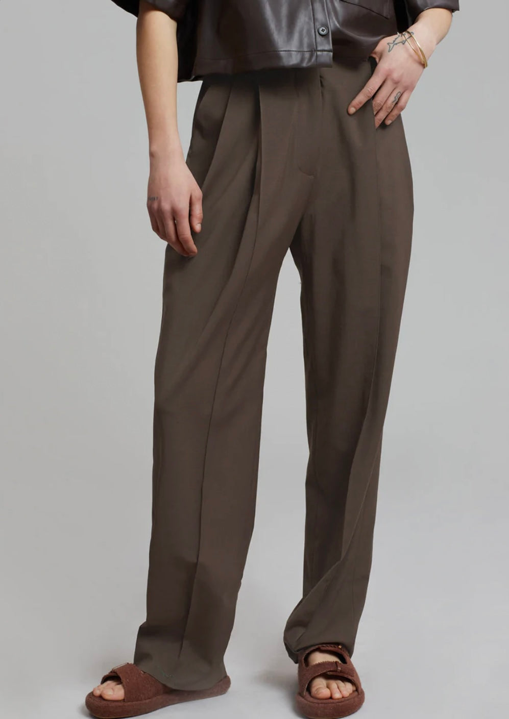 Brown Tailored Trouser