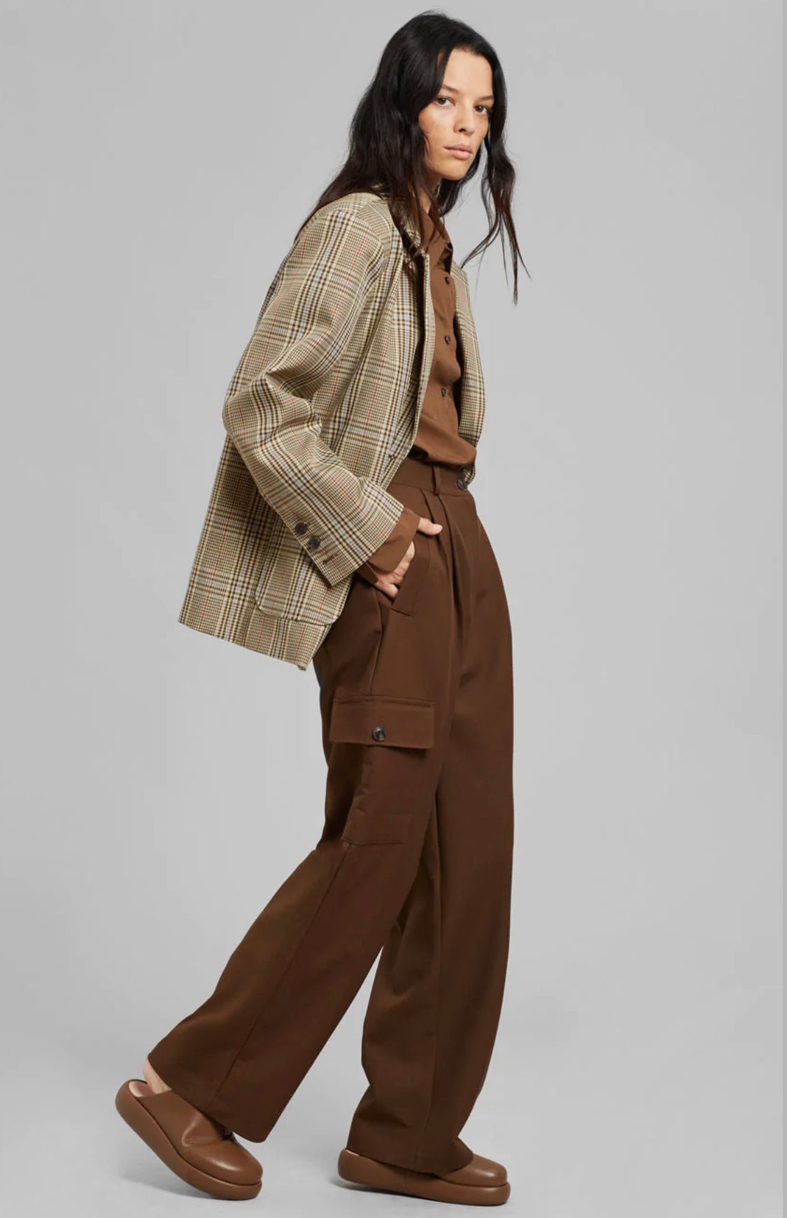 Brown Cargo Trouser