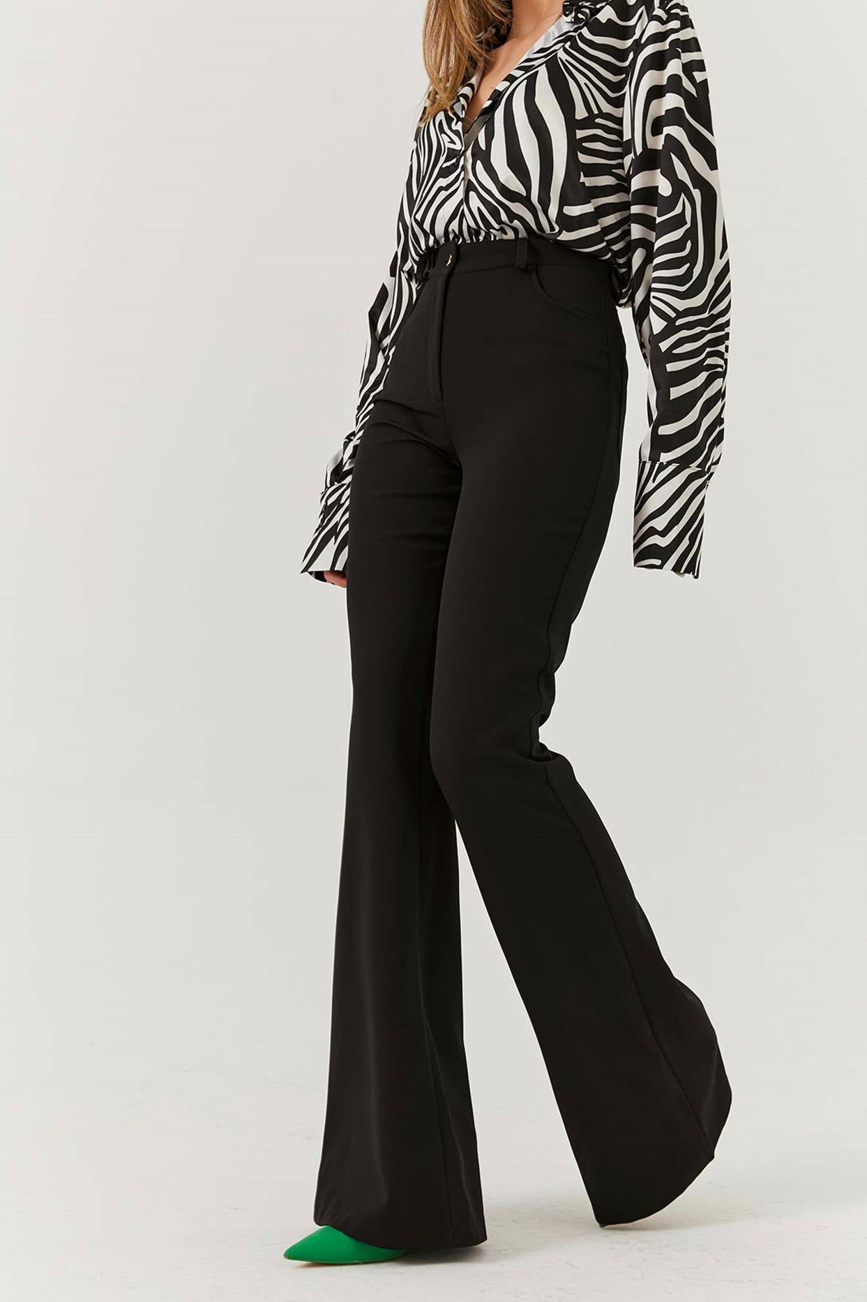 Zebra Print Shirt & Spanish Denim Set