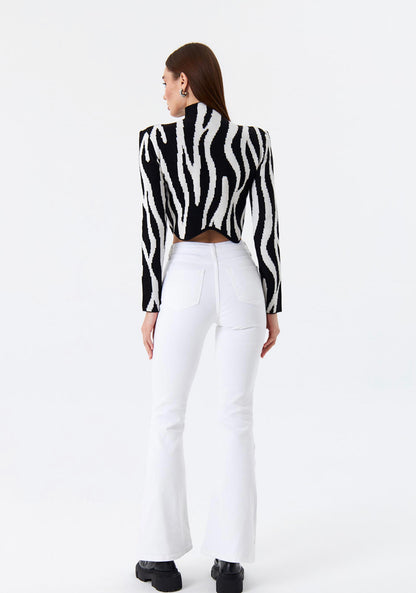 Spanish White Straight Leg Jeans