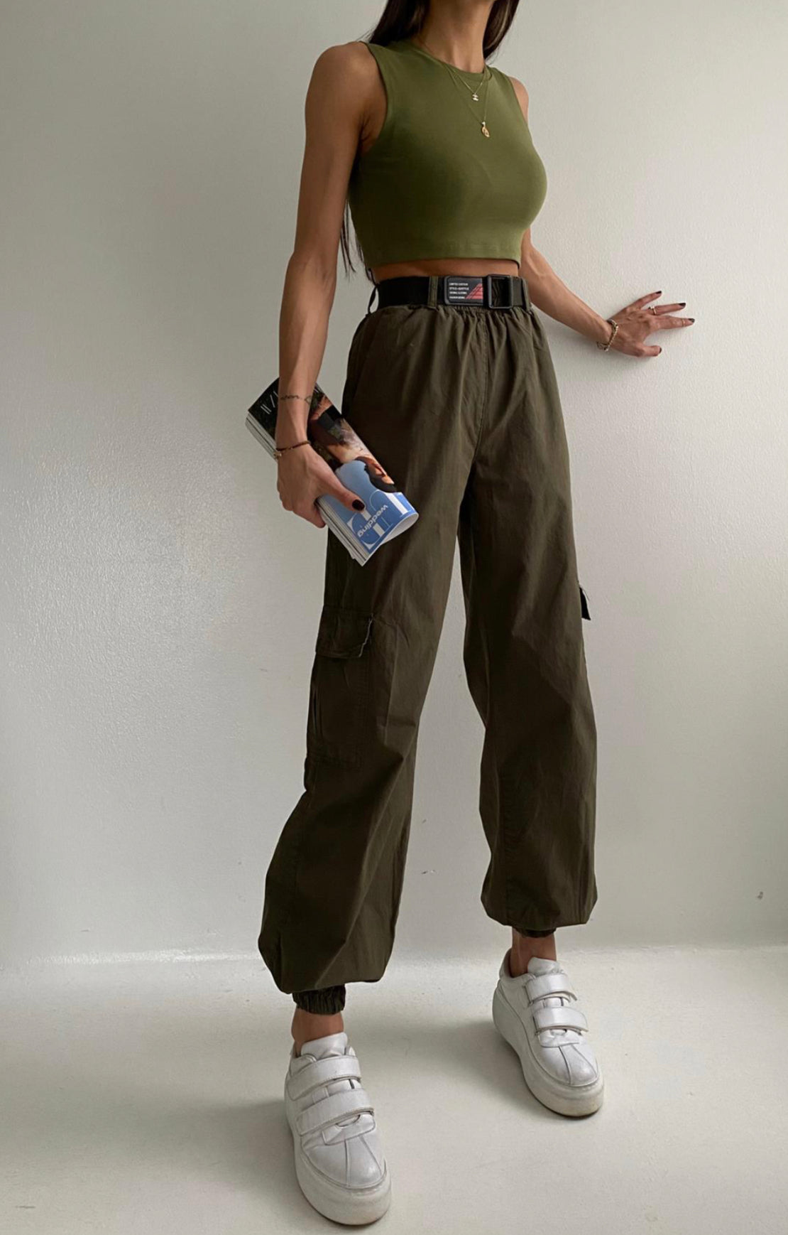 Classic Olive Cargo Trousers