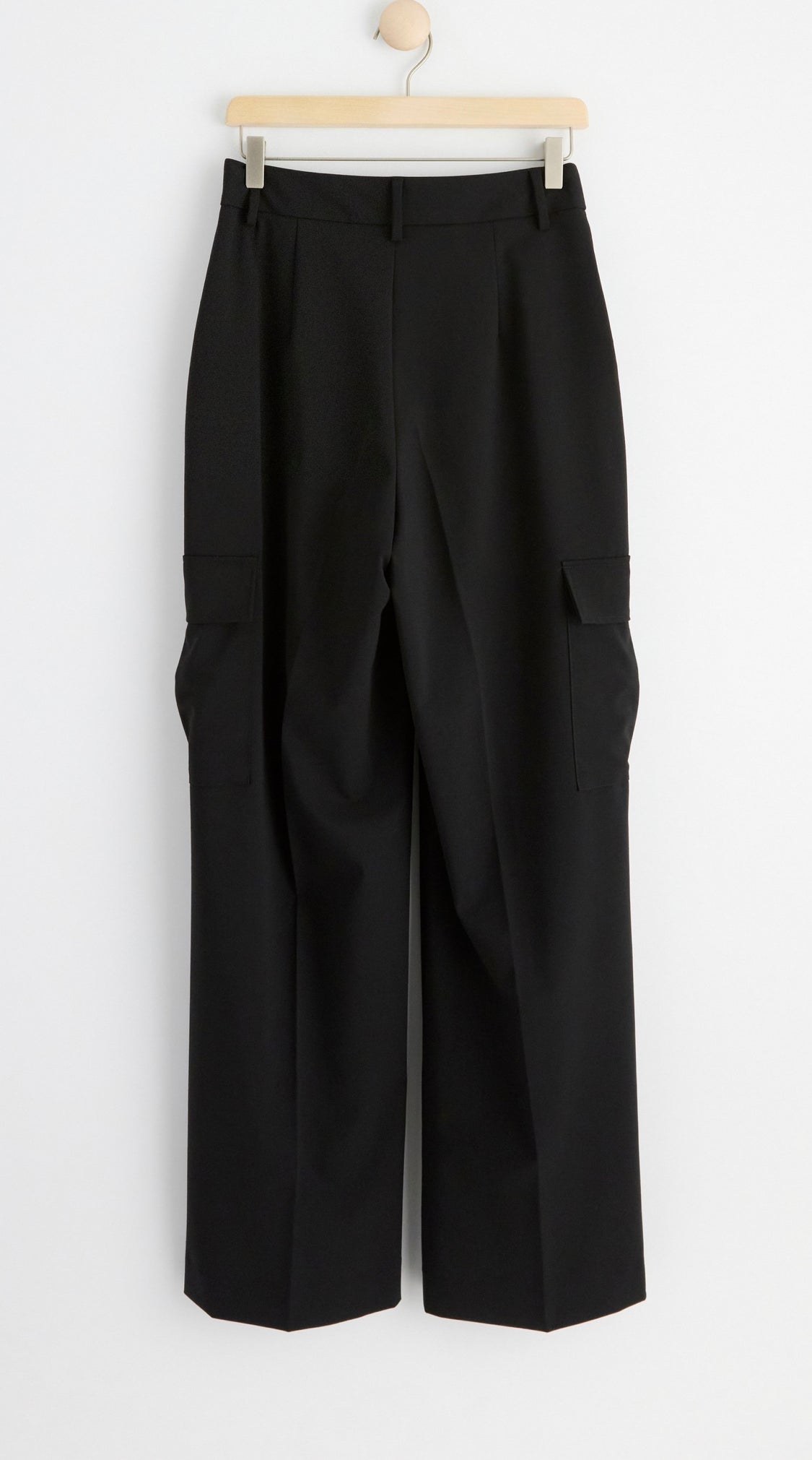 Black Straight Cargo Trouser