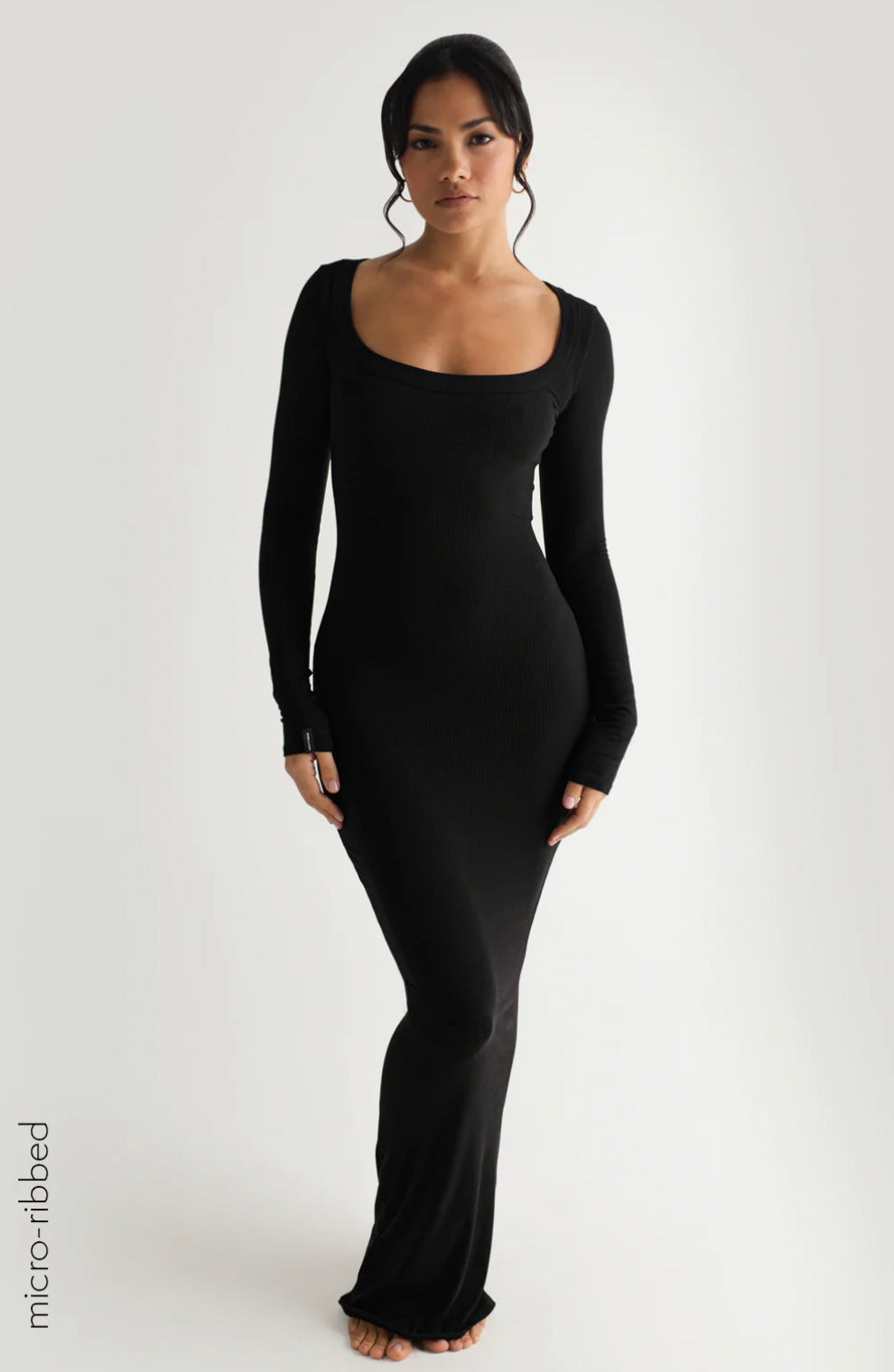 Black Bodycon Maxi Dress