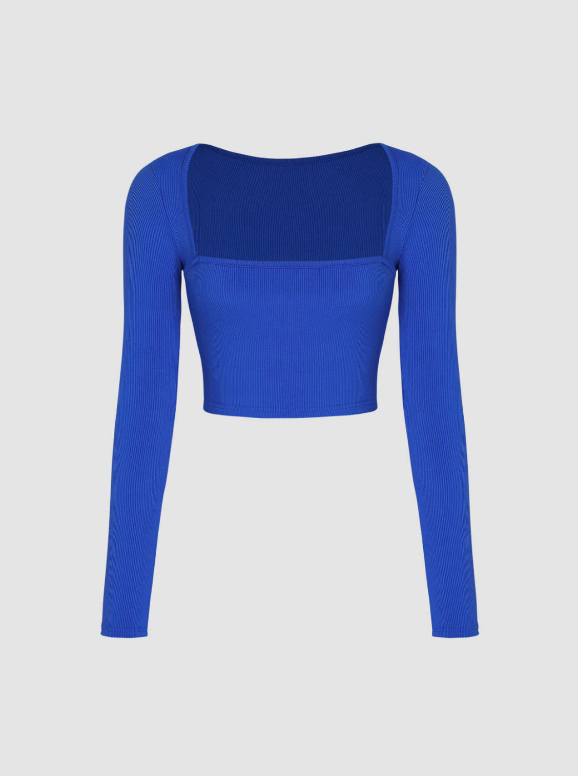 Electric Blue Square Neck Top