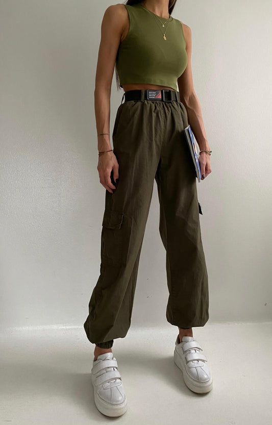 Classic Olive Cargo Trousers